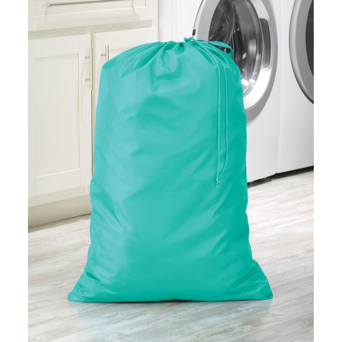 Whitmor Dura-Clean Polyester Laundry Bag - Gray, Turquoise or Black